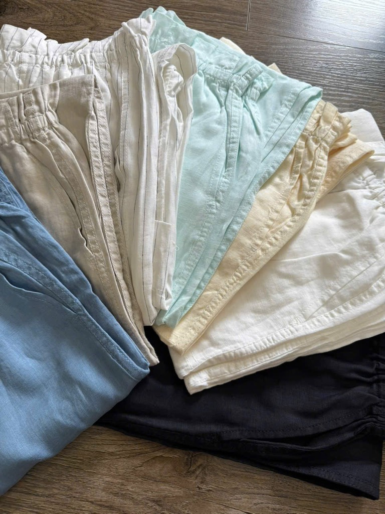 Q142 Quần suông linen Donna