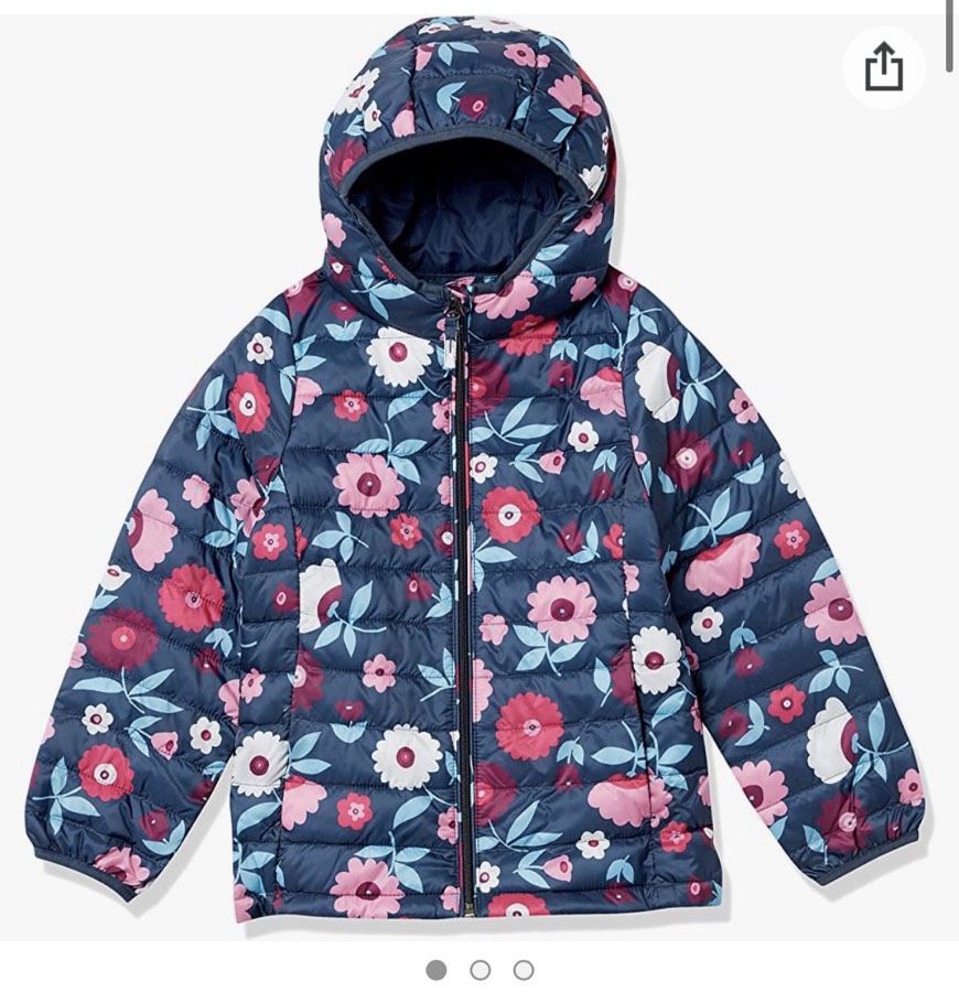 Áo phao mỏng bé gái Amazon