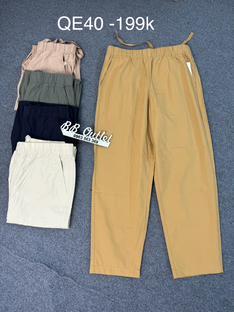 QE40 Quần linen U nấm