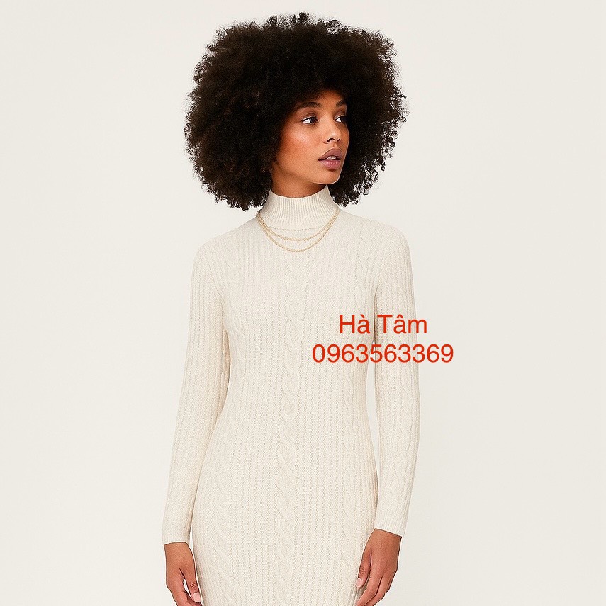 V21 Váy đầm body len Aber