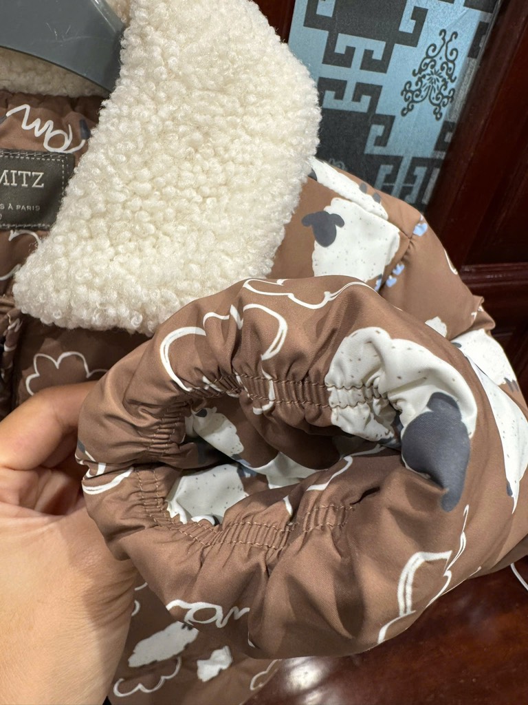 A146 Áo phao cổ lông cừu Prm