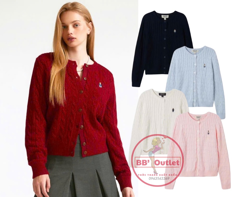 A116 Áo len gấu có cúc