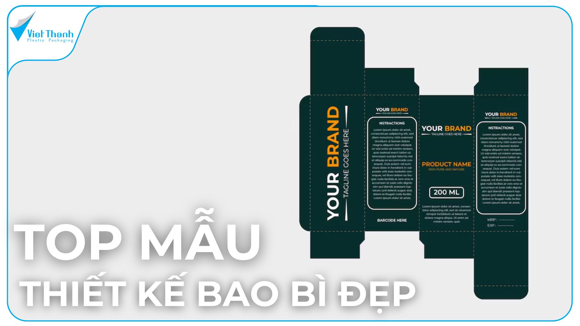 Top mẫu thiết kế bao bì được ưa chuộng hiện nay