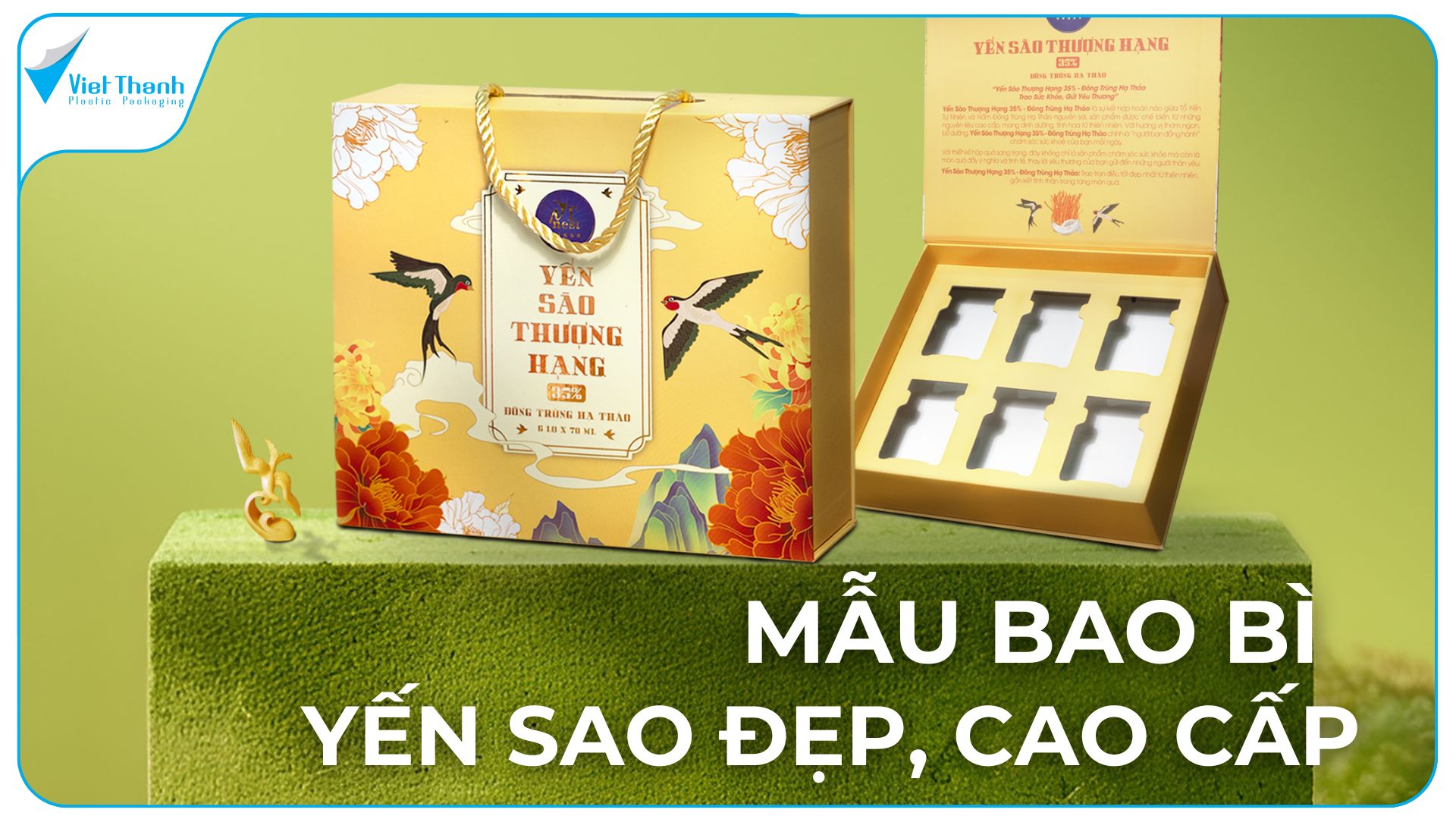 Top mẫu bao bì yến sào đẹp, chất lượng cao, cao cấp