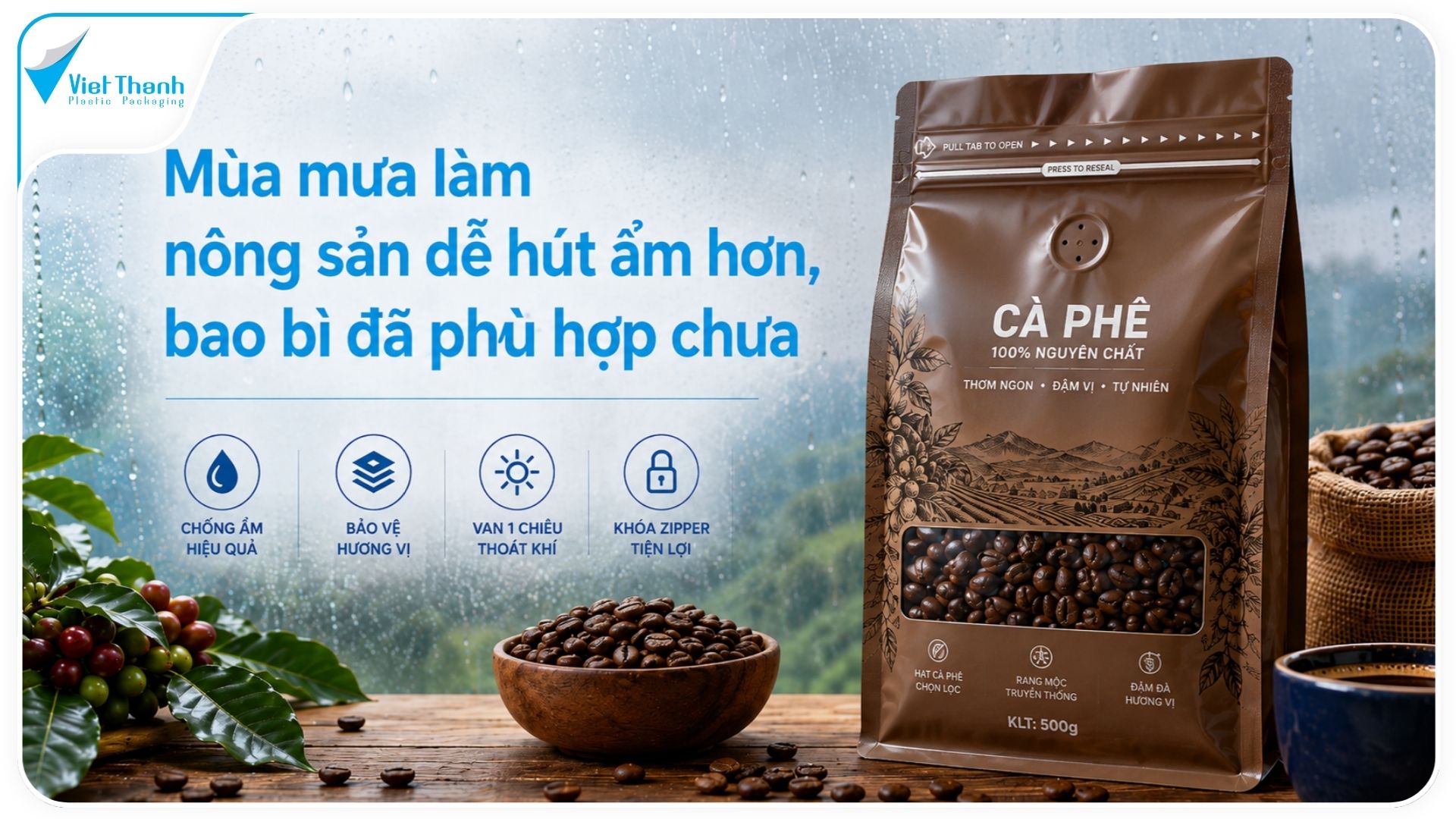Nông Sản Khô Bị Hút Ẩm Mùa Mưa: Bao Bì Cần Lưu Ý Gì?