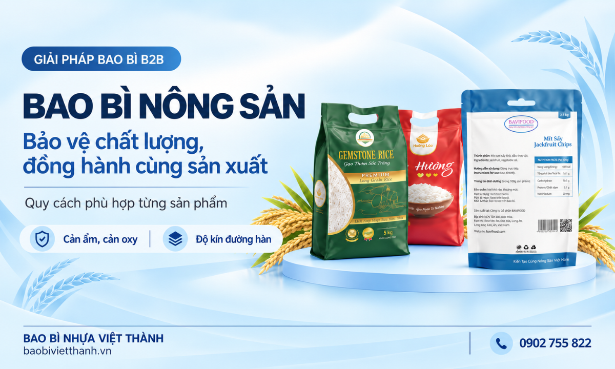Bao Bì Nông Sản: Kiểm Soát Độ Ẩm, Oxy & Chất Lượng