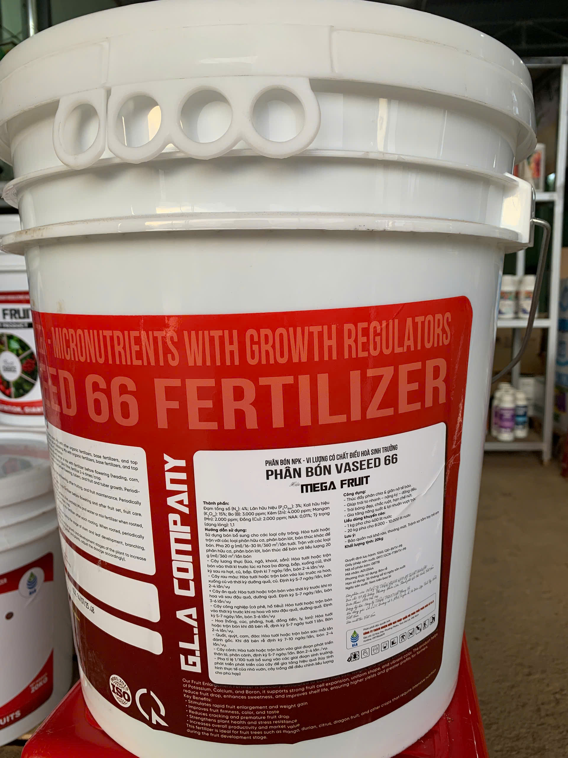 Mega Fruits xô 20kg