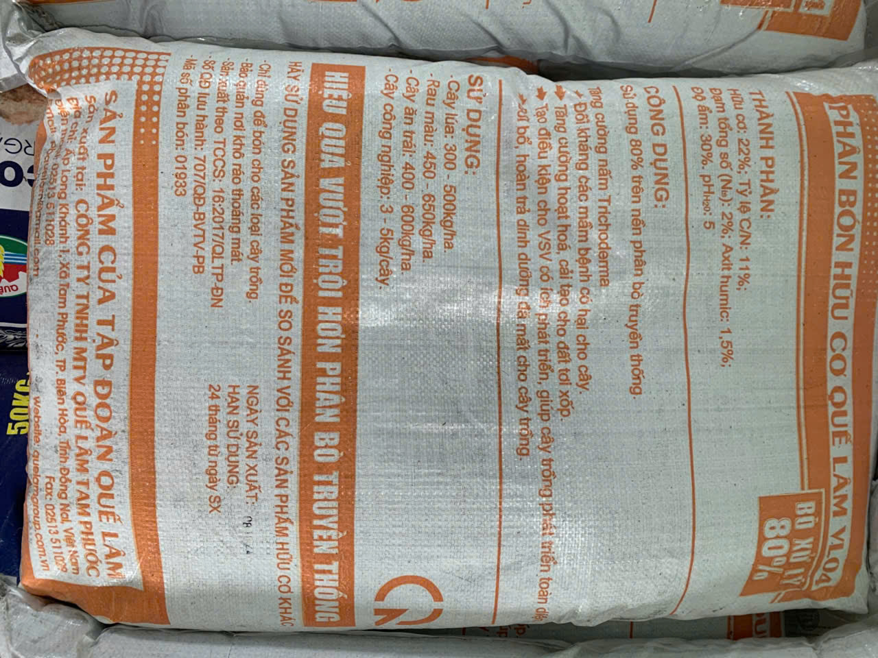 Phân Bò xử lí 80%