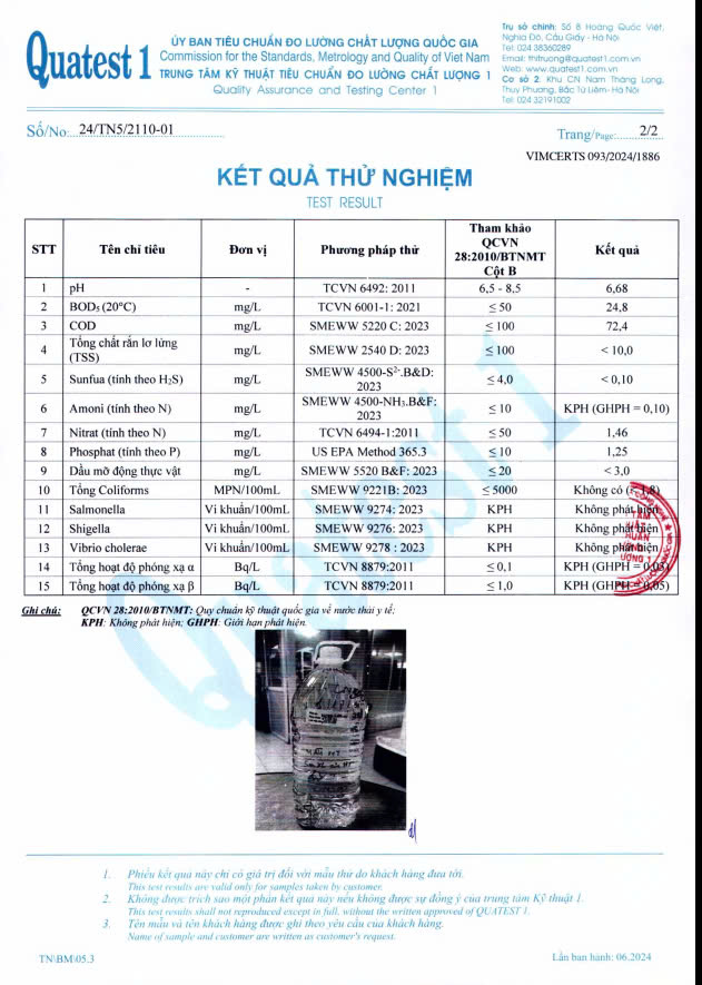 Thiết bị xử lý nước thải phòng khám y tế, nha khoa, thẩm mỹ (500 lit/ngày)