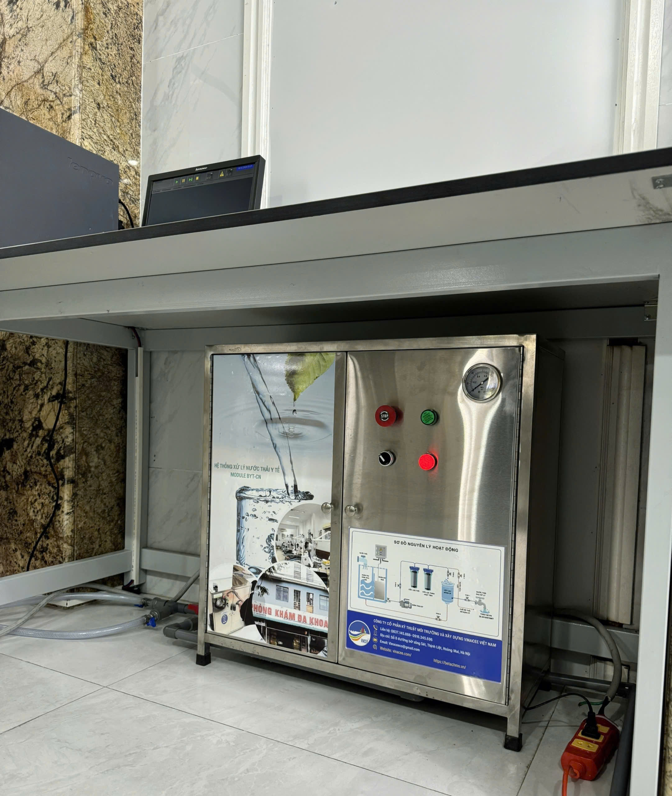 Thiết bị xử lý nước thải phòng khám y tế, nha khoa, thẩm mỹ (500 lit/ngày)