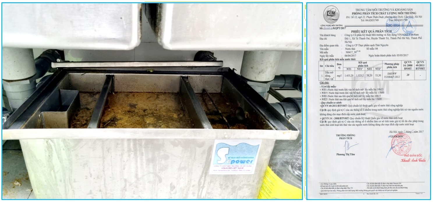 Bể tách mỡ 60 lít cao cấp báo giá ưu đãi 2025