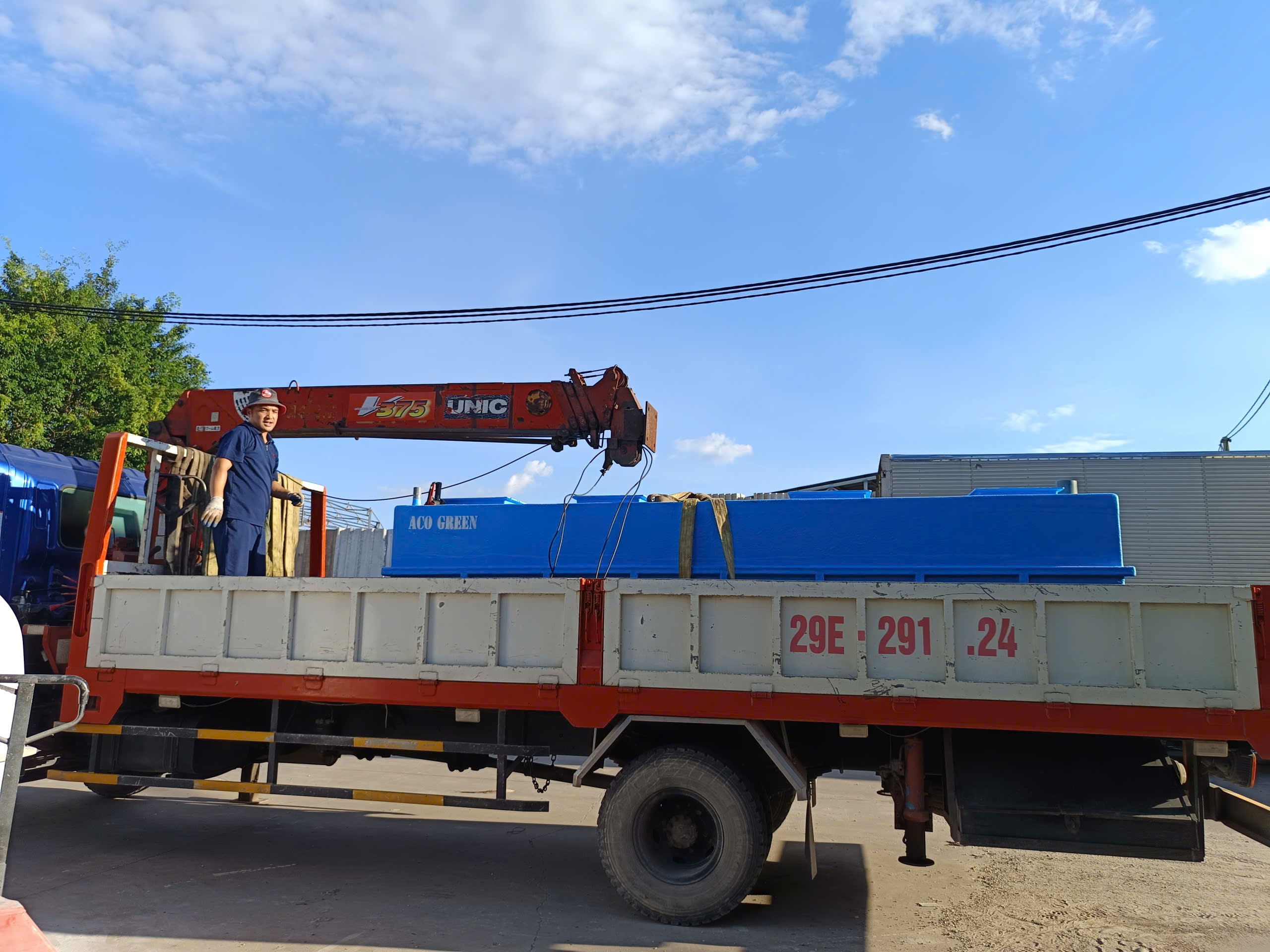 Bể tách mỡ công nghiệp ACO Green 5 lít/ (Composite)