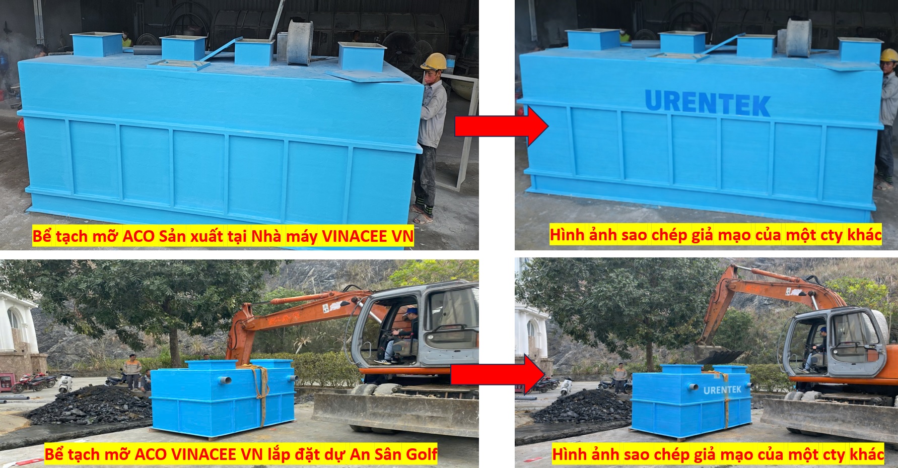 Bể tách mỡ công nghiệp ACO Green 5 lít/ (Composite)