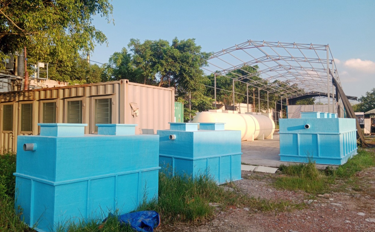 Bể tách mỡ công nghiệp FRP 8m3