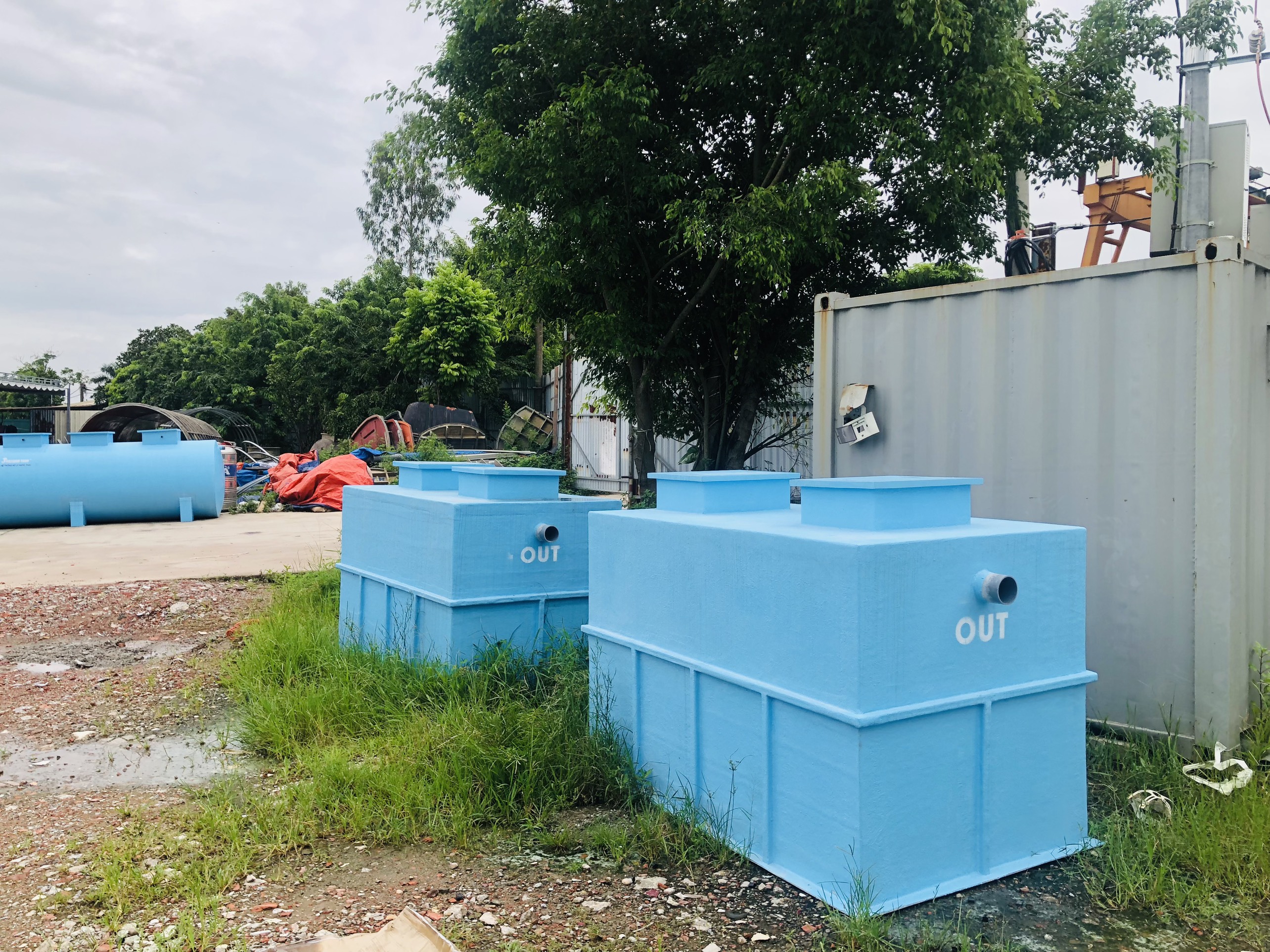 Bể tách mỡ công nghiệp FRP 8m3