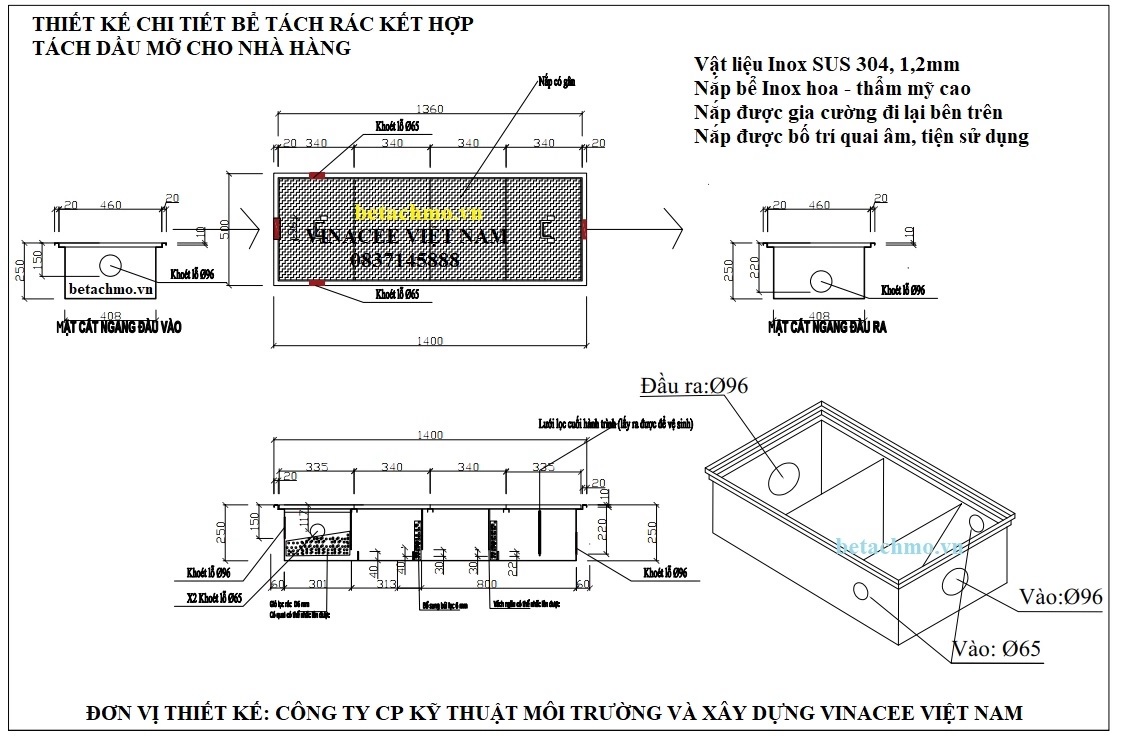 Thoát sàn inox CNC cao cấp