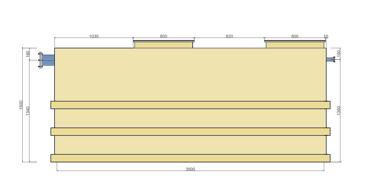 Bể tách mỡ công nghiệp ACO (Inox 304)