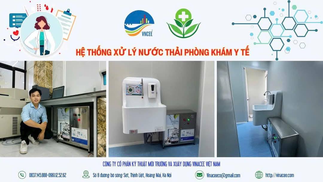 Thiết bị xử lý nước thải phòng khám y tế, nha khoa, thẩm mỹ (500 lit/ngày)