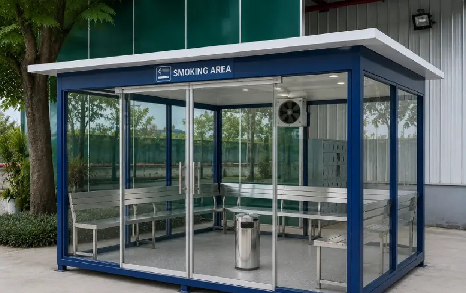 Cabin hút thuốc cho nhà máy, khu công nghiệp – Giải pháp kiểm soát khói thuốc hiệu quả 2026