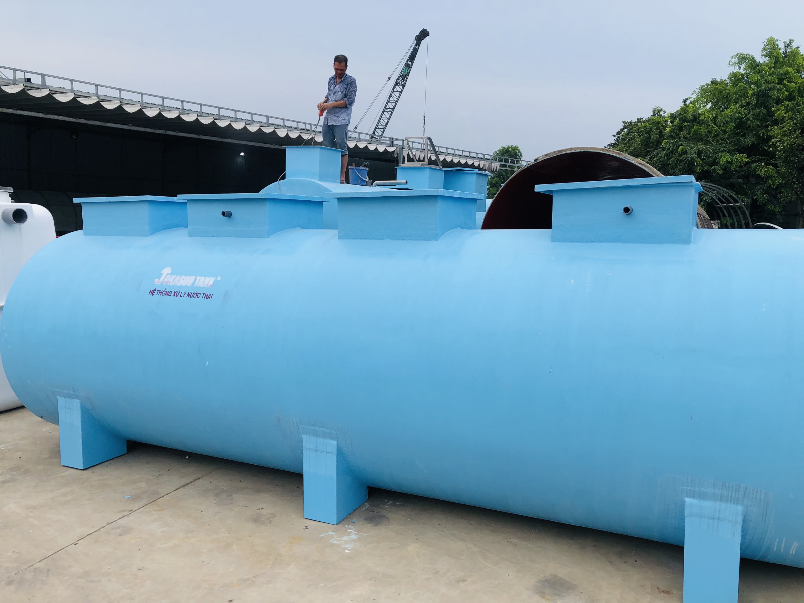 Module hệ thống xử lý nước thải JOKASO Tank 5m3 xử lý nước thải sinh hoạt và y tế