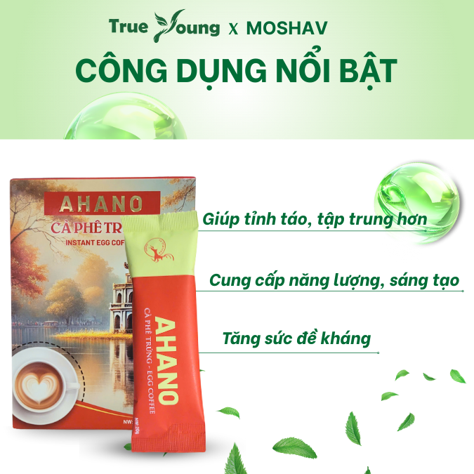 Cà phê trứng Ahano hòa tan tiện lợi chuẩn vị quán
