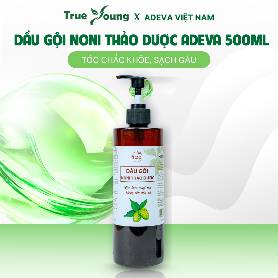 Dầu Gội Hỗ Trợ Bết Dầu, Gàu Nấm ADEVA, Chiết Xuất Trái Nhàu Và Dược Liệu Thiên Nhiên