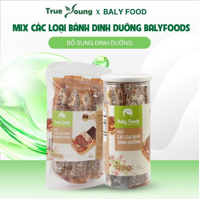 Mix Các Loại Bánh BalyFoods,  Siêu Hạt, Dinh Dưỡng Cho Mẹ Bầu, Người Giữ Dáng