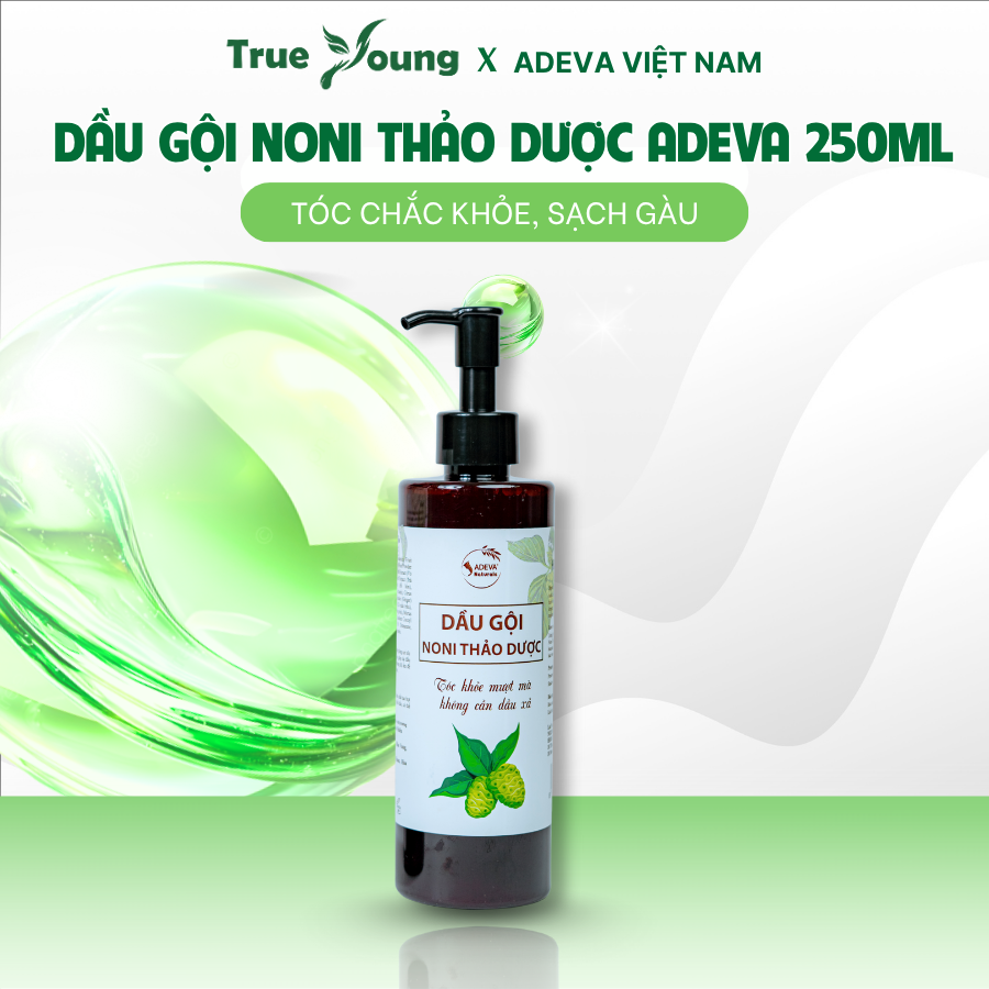 Dầu Gội Hỗ Trợ Bết Dầu, Gàu Nấm ADEVA, Chiết Xuất Trái Nhàu Và Dược Liệu Thiên Nhiên