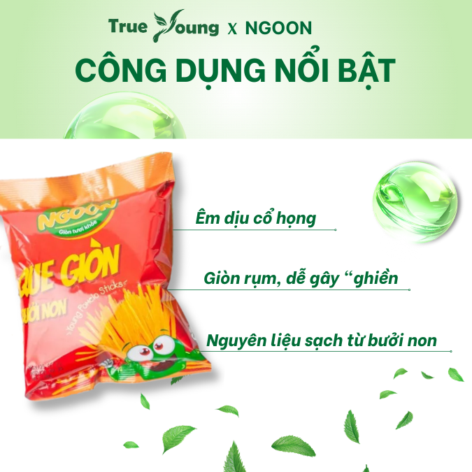 Snack Ngoon que giòn bưởi non
