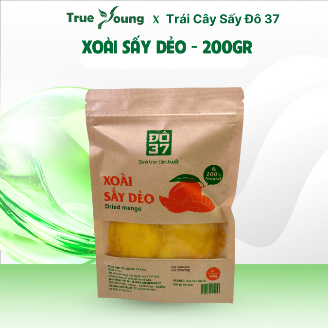 Xoài Sấy Dẻo ĐÔ 37 Ngon Mềm Ngọt Vàng Tươi Nhờ Công Nghệ Sấy Lạnh