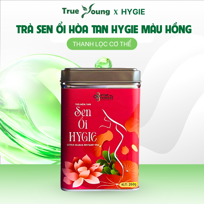 Trà Sen Ổi Hygie duy trì vóc dáng, hỗ trợ thanh lọc cơ thể hộp 250g