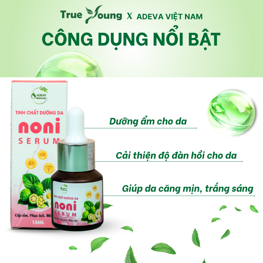 Serum Dưỡng Da Từ Thiên Nhiên - ADEVA NONI - Cấp Ẩm, Giúp Da Trắng Sáng Từ Trái nhàu