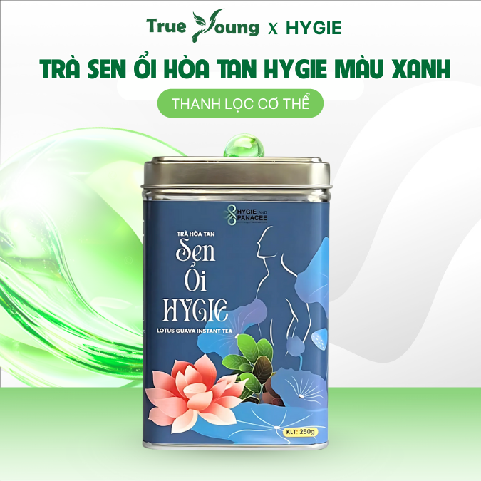 Trà Sen Ổi Hygie duy trì vóc dáng, hỗ trợ thanh lọc cơ thể hộp 250g