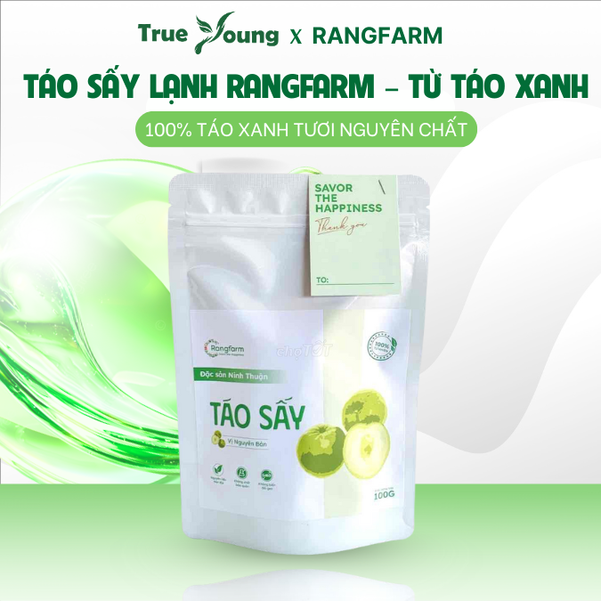 Táo Sấy Lạnh Rangfarm – từ táo xanh Ninh Thuận