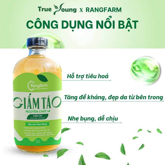 Giấm táo lên men tự nhiên Rangfarm