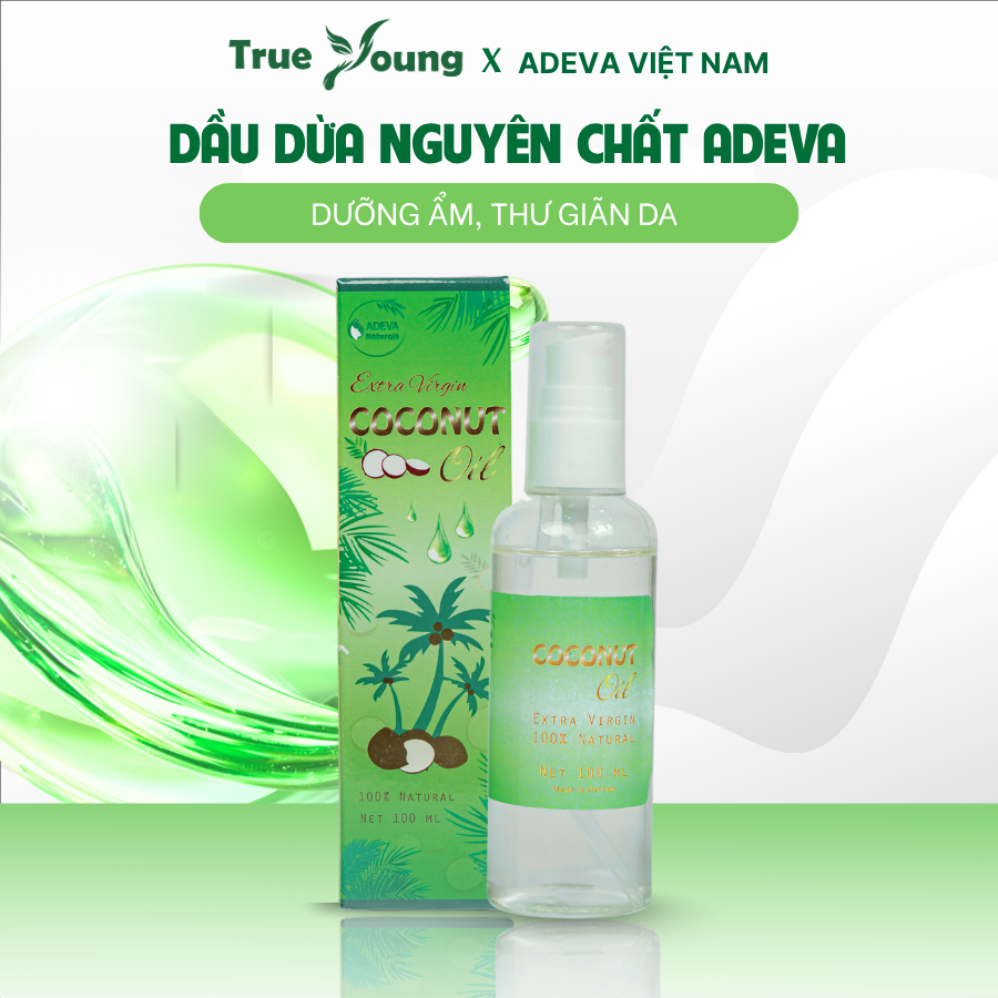 Dầu Dừa Ép Lạnh Cao Cấp ADEVA NONI COCONUT OIL 100ML Body Oil Dưỡng Ẩm Da Làm Đẹp Da Dưỡng Body