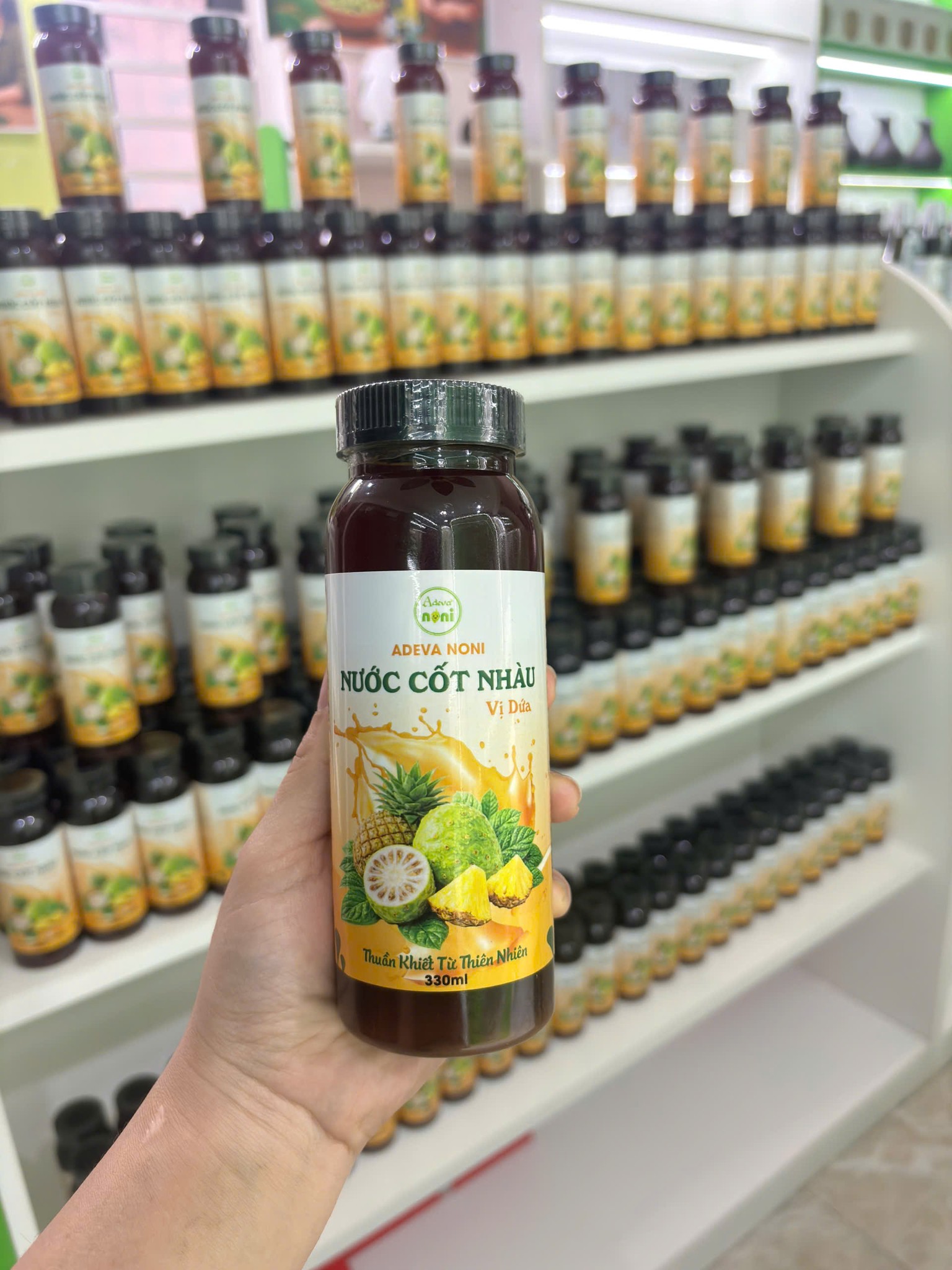 Nước Cốt Nhàu Dứa Tươi ADEVA 330ml
