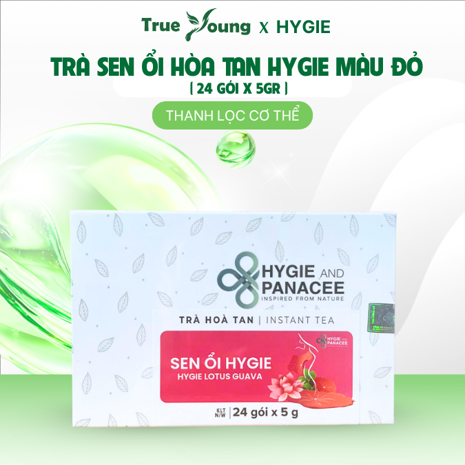 Trà Sen Ổi Hygie duy trì vóc dáng, hỗ trợ thanh lọc cơ thể 24 gói x 5g