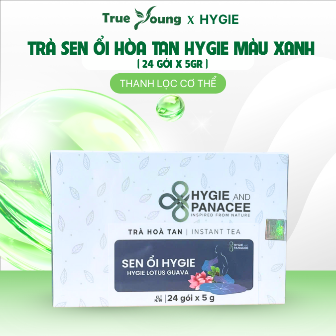 Trà Sen Ổi Hygie duy trì vóc dáng, hỗ trợ thanh lọc cơ thể 24 gói x 5g