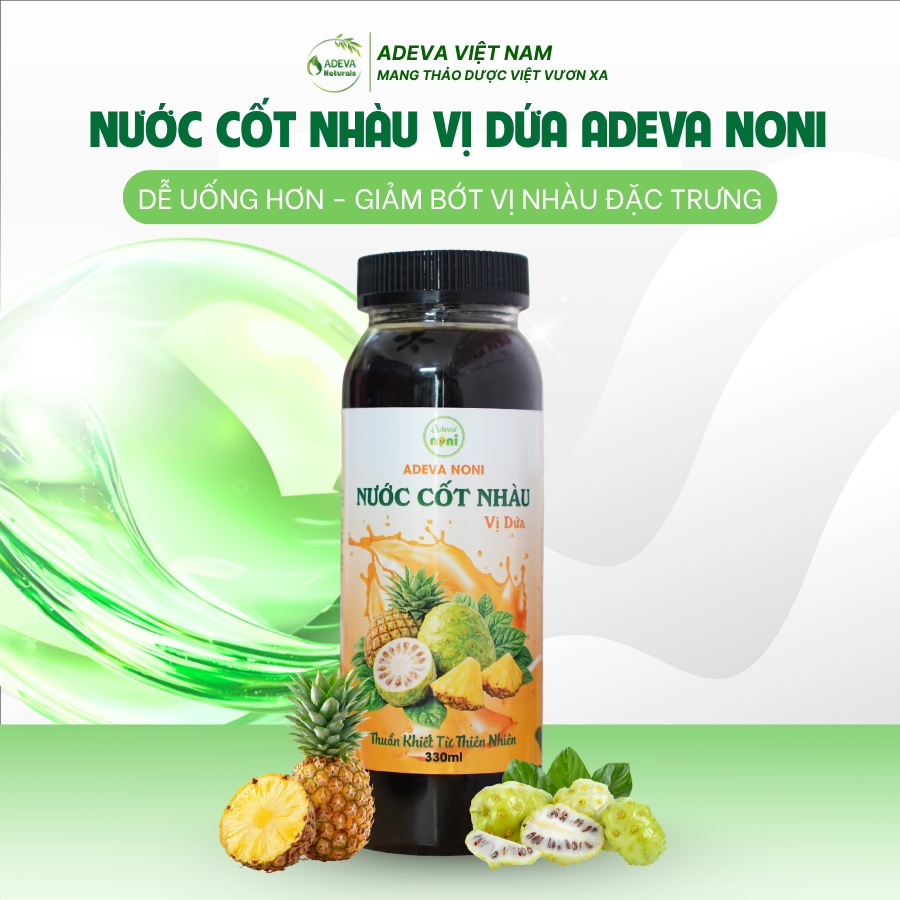 Nước Cốt Nhàu Dứa Tươi ADEVA 330ml