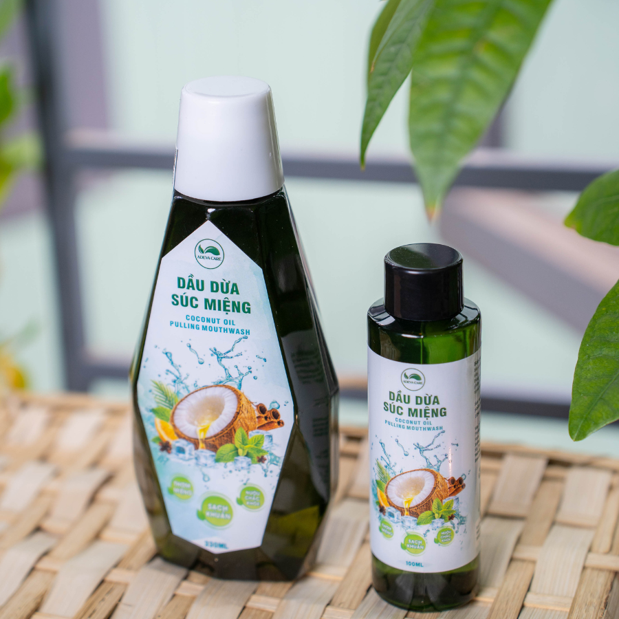 Dầu Dừa Súc Miệng Cao Cấp Kết Hợp Tinh Dầu Thiên Nhiên Làm Sạch Khoang Miệng - Thơm Mát 100ML/330ML
