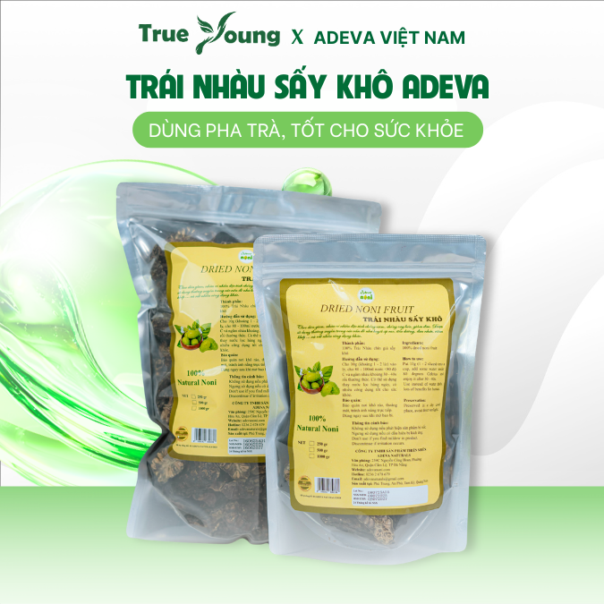 Trái Nhàu Sấy Khô Dried Noni Fruit ADEVA NONI Dùng Pha Trà, Ngâm Tửu Tốt Cho Sức Khỏe