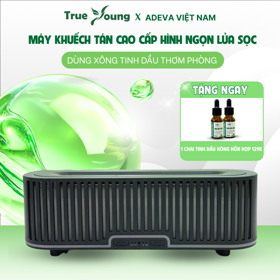 (SIÊU SALE CHUYỂN MÔ HÌNH) Máy Khuếch Tán Cao Cấp Hình Ngọn Lửa Dọc 200ML Tặng Ngay 1 Tinh Dầu Xông Hỗn Hợp 129k
