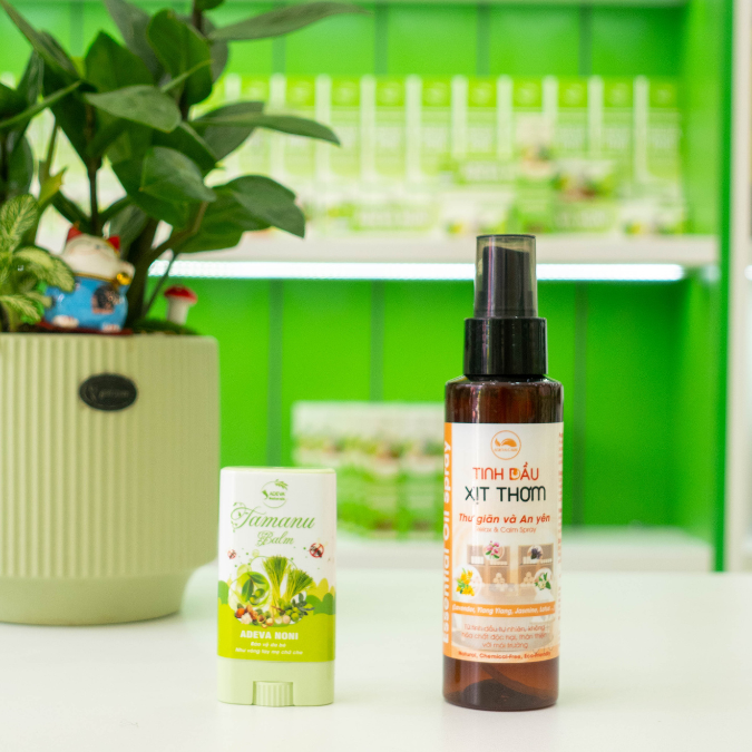 COMBO TINH DẦU XỊT PHÒNG & SÁP DẦU MÙ U ADEVA