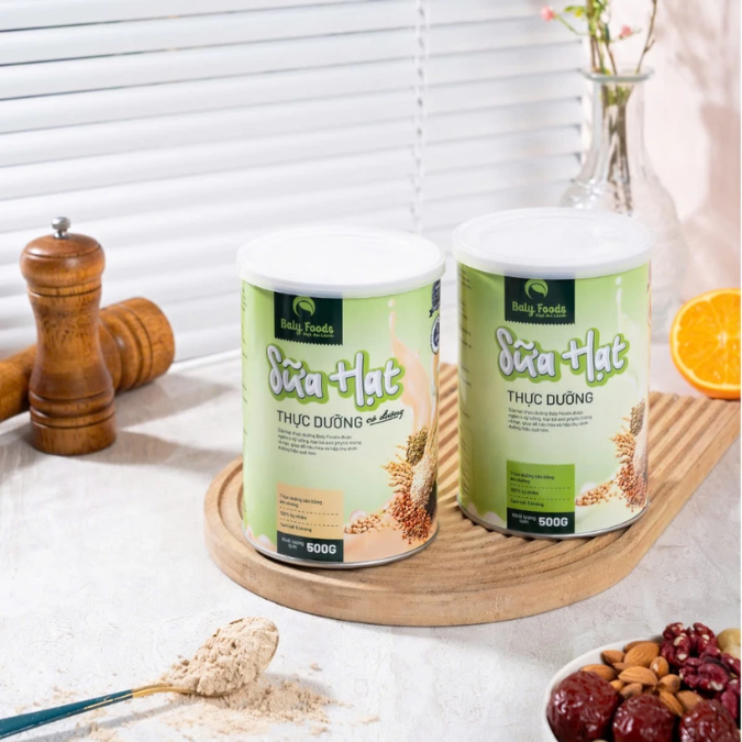 Sữa Hạt Thực Dưỡng BalyFoods 500g, Thành Phần Có Tinh Bột Kháng Tốt Cho Hệ Tiêu Hóa