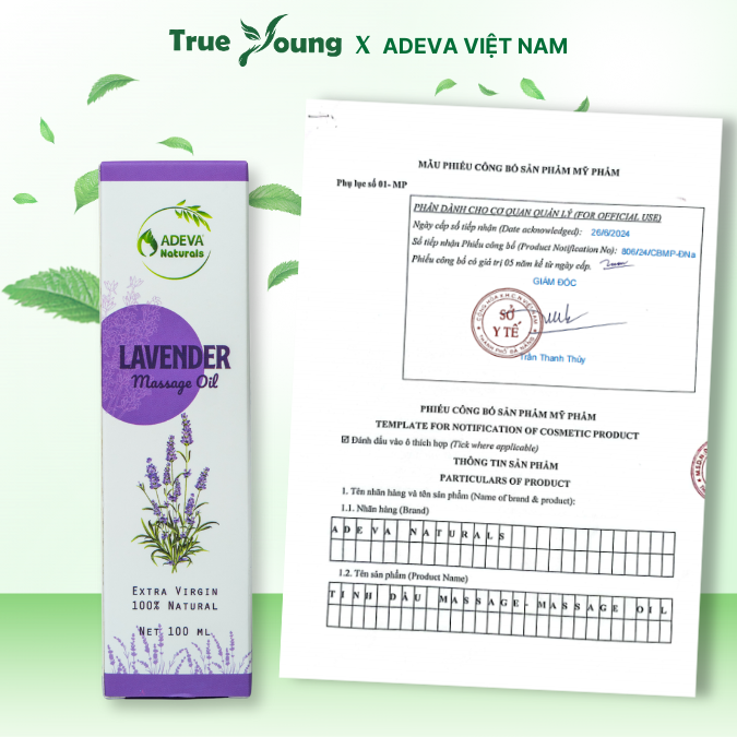 Tinh Dầu Massage Hoa Oải Hương (Lavender) - Body Oil, Massage Oil, Mát Xa Thư Giãn, Dưỡng Ẩm Cho Da