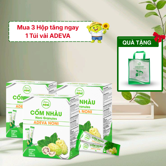 Cốm Nhàu Adeva Noni Bổ Sung Dinh Dưỡng Từ Trái Nhàu 120Gr (30 gói x 4g)