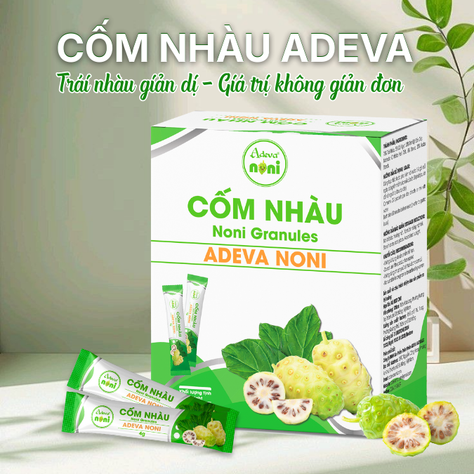 Cốm Nhàu Adeva Noni Bổ Sung Dinh Dưỡng Từ Trái Nhàu 120Gr (30 gói x 4g)