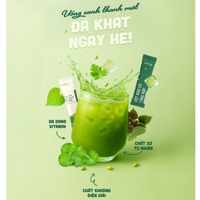 Bột rau củ tổng hợp 15 loại rau hữu cơ Dalahouse