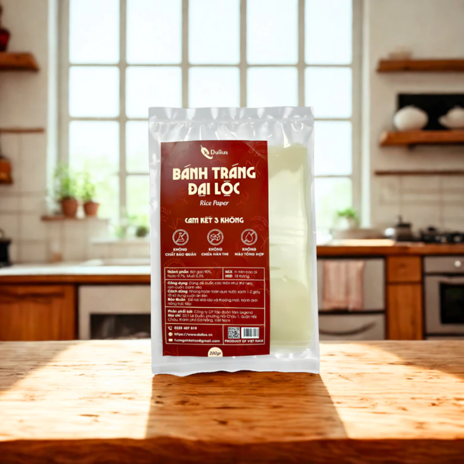 Bánh Tráng Đại Lộc - Dulius 200 gr Thơm Ngon – An Toàn – Tiện Dụng Cho Mọi Bữa Ăn.